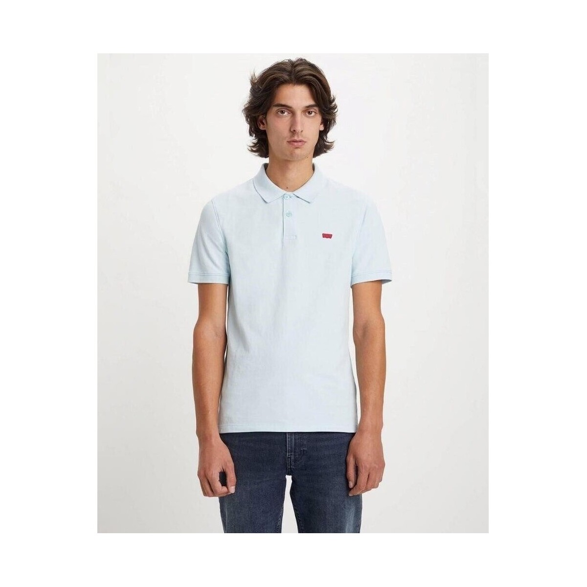 Textiel Heren T-shirts korte mouwen Levi's A4842 0014 SLIM HOUSEMARK Blauw