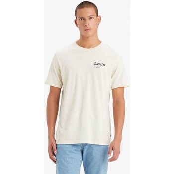 Textiel Heren T-shirts korte mouwen Levi's 22491 1493 GRAPHIC CREWNECK TEE Beige