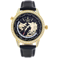 Horloges & Sieraden Dames Horloges Aviator F-Series Gold Collection Zwart