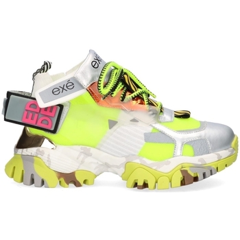 Schoenen Dames Sneakers Exé Shoes EXÉ Sneakers XY3925-1 - Silver/Grey/Lime Multicolour