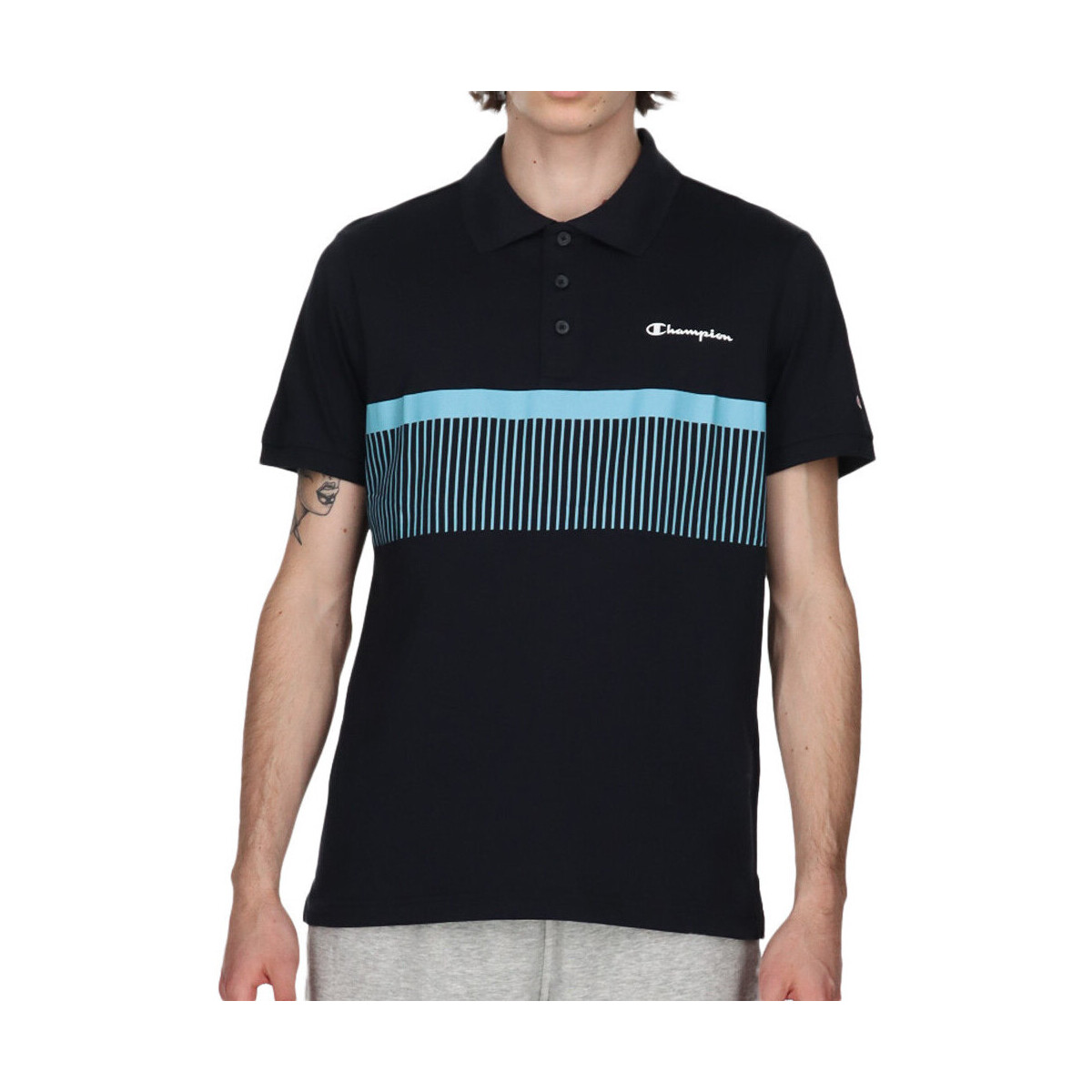 Textiel Heren T-shirts & Polo’s Champion  Zwart