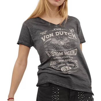 Textiel Dames T-shirts korte mouwen Von Dutch  Grijs