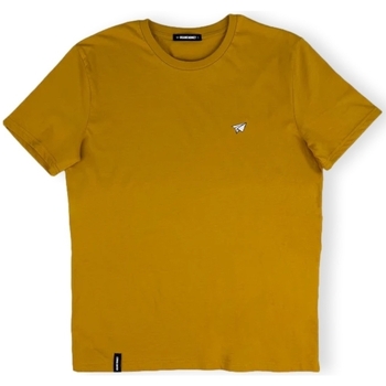 Textiel Heren T-shirts & Polo’s Organic Monkey T-Shirt Paper Plane - Mustard Geel