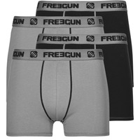 Ondergoed Heren Boxershorts Freegun BOXERS COTON P2 X4 Grijs / Zwart