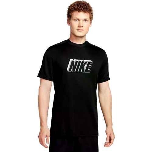 Textiel Heren T-shirts korte mouwen Nike CAMISETA HOMBRE  ACADEMY FB6485 Zwart