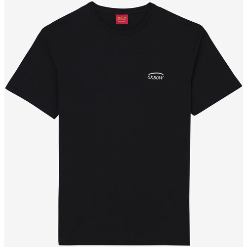 Textiel Heren T-shirts korte mouwen Oxbow Grafisch T-shirt met korte mouwen TAPEBA Zwart