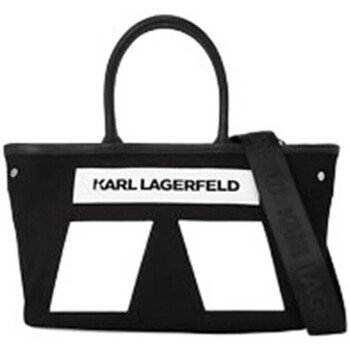 Tassen Dames Handtassen kort hengsel Karl Lagerfeld 240W3885 Zwart