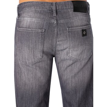 EAX Slanke jeans met 5 zakken Grijs