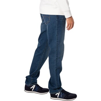 EAX Slanke jeans met 5 zakken Blauw
