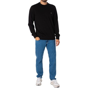 Calvin Klein Jeans Geborduurd sweatshirt met badge op de borst Zwart