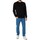 Textiel Heren Sweaters / Sweatshirts Calvin Klein Jeans Geborduurd sweatshirt met badge op de borst Zwart