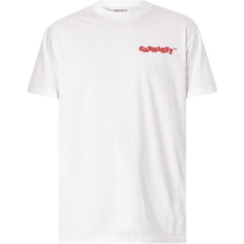 Textiel Heren T-shirts korte mouwen Carhartt Fastfood-T-shirt Wit