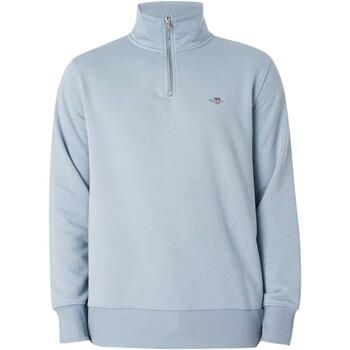 Textiel Heren Sweaters / Sweatshirts Gant Regular Shield-sweatshirt met halve rits Blauw