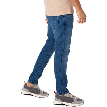 BOSS 734 extra slimfit-jeans Blauw