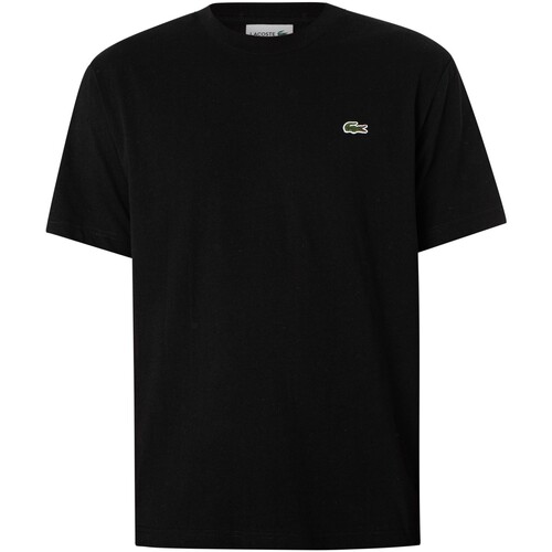 Textiel Heren T-shirts korte mouwen Lacoste Klassiek logo T-shirt Zwart