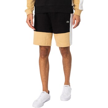 Textiel Heren Korte broeken / Bermuda's Lacoste Sweatshort van biologisch katoen met logo Zwart