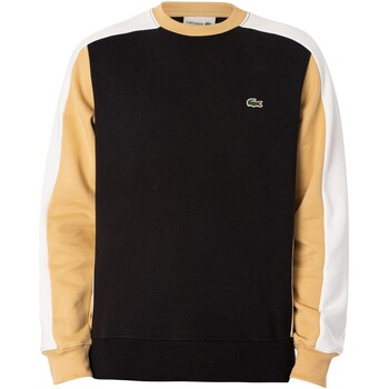 Textiel Heren Sweaters / Sweatshirts Lacoste Sweatshirt van biologisch katoen met logo Zwart