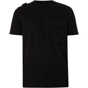 Textiel Heren T-shirts korte mouwen Ma.strum T-shirt met cargozak Zwart