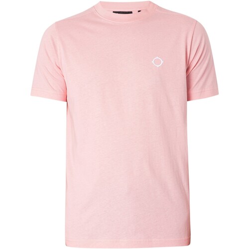 Textiel Heren T-shirts korte mouwen Ma.strum T-shirt met pictogram Roze
