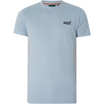 Superdry T-shirt Korte Mouw Essentieel EMB-T-shirt met logo