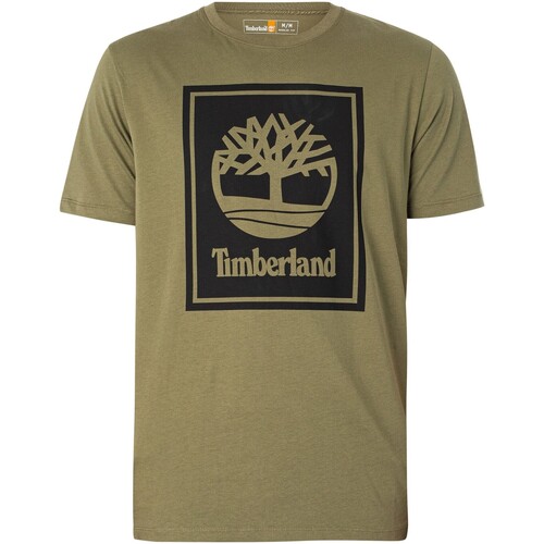 Textiel Heren T-shirts korte mouwen Timberland Grafische T-shirt Groen