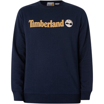 Timberland Lineair logo-sweatshirt Blauw