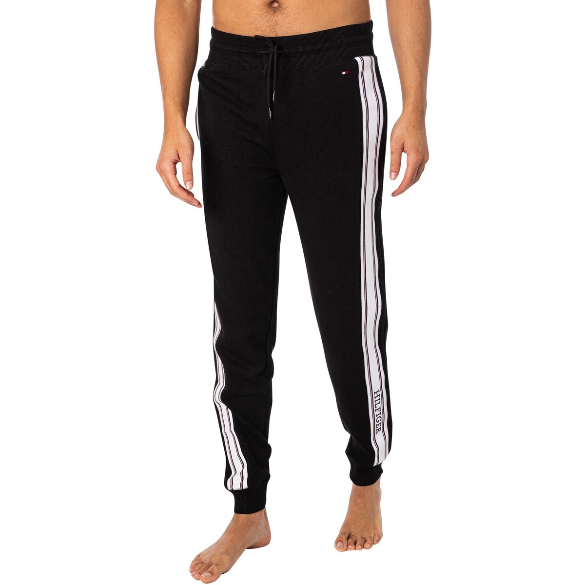 Textiel Heren Pyjama's / nachthemden Tommy Hilfiger Lounge-joggingbroeken Zwart