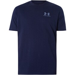 Textiel Heren T-shirts korte mouwen Under Armour Sportstyle T-shirt met korte mouwen op de linkerborst Blauw