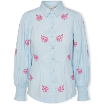 Textiel Dames Tops / Blousjes Y.a.s YAS Bella Shirt L/S - Omphalodes Blauw