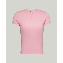 Textiel Dames T-shirts & Polo’s Tommy Hilfiger DW0DW17383THA Roze