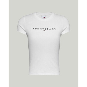 Textiel Dames T-shirts & Polo’s Tommy Hilfiger DW0DW17361YBR Wit