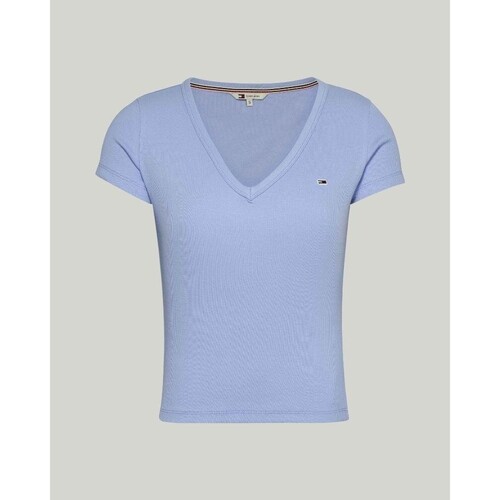 Textiel Dames T-shirts & Polo’s Tommy Hilfiger DW0DW17385C3S Blauw