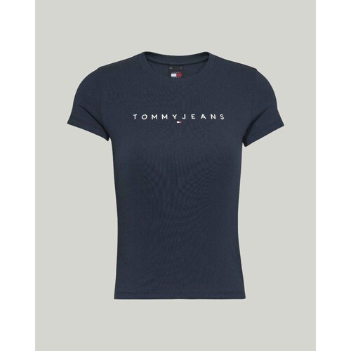 Textiel Dames T-shirts & Polo’s Tommy Hilfiger DW0DW17361C1G Blauw