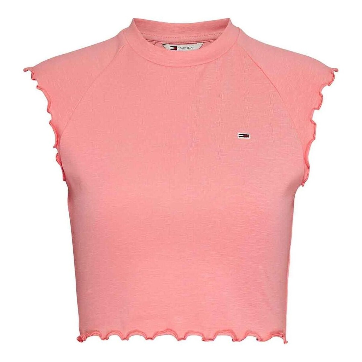 Textiel Dames T-shirts & Polo’s Tommy Jeans  Roze