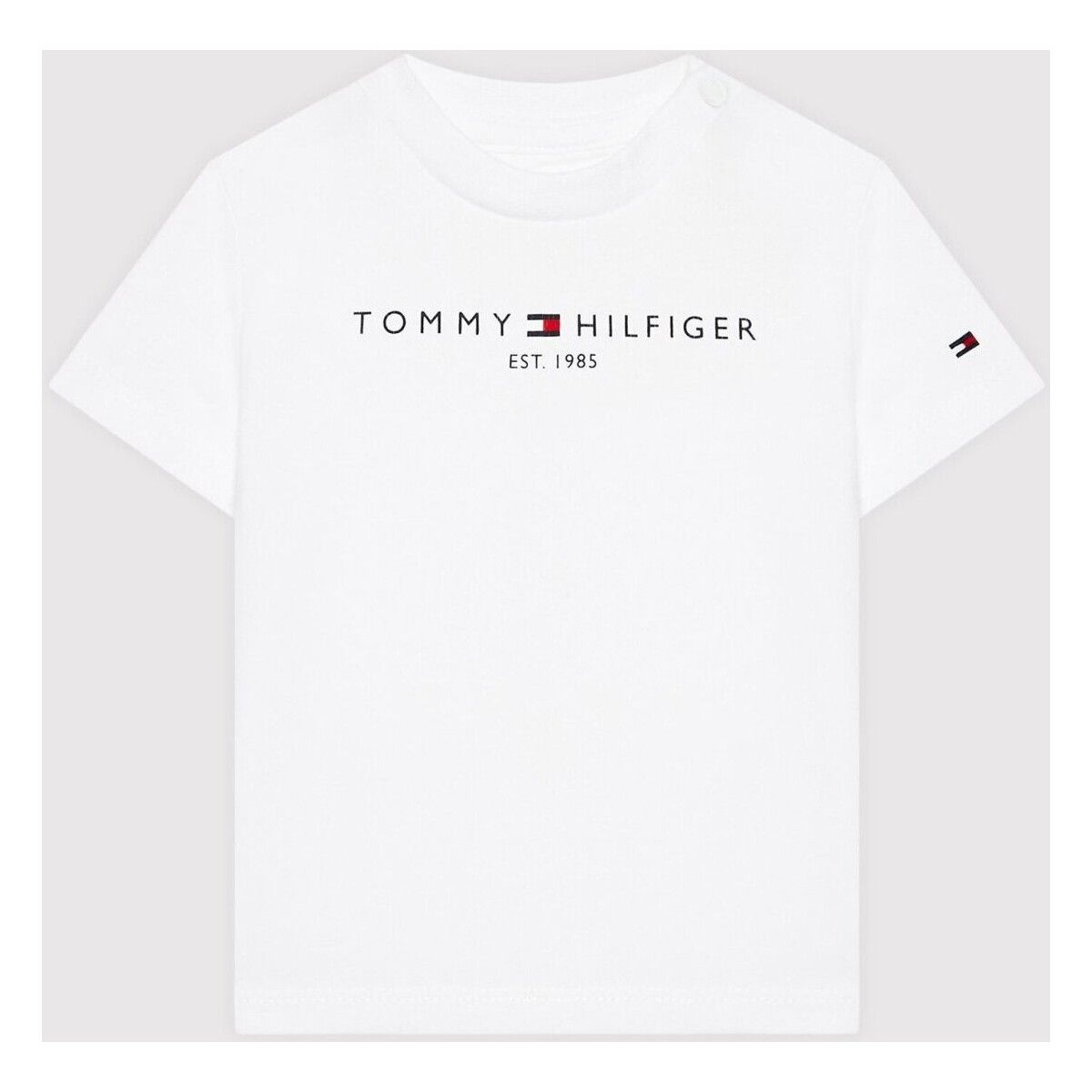 Textiel Kinderen T-shirts korte mouwen Tommy Hilfiger KN0KN01487 Wit