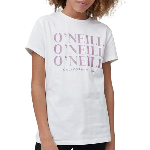 Textiel Meisjes T-shirts & Polo’s O'neill  Wit