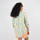 Textiel Dames Overhemden Oxbow Overhemd van katoenen gaas met print CAZUHI Groen