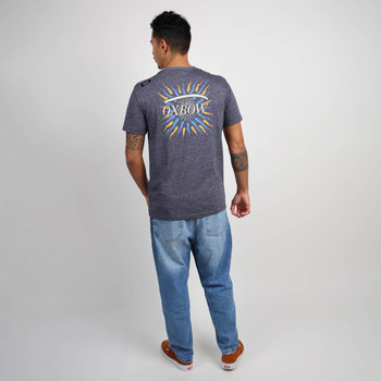 Oxbow Grafisch T-shirt met korte mouwen TUMBALA Blauw