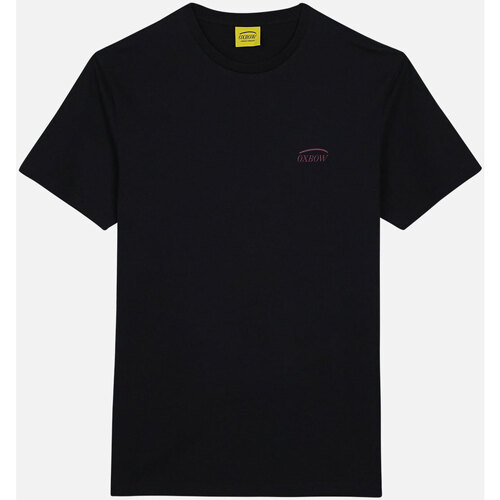 Textiel Heren T-shirts korte mouwen Oxbow Grafisch T-shirt met korte mouwen TRACUA Zwart