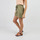 Textiel Dames Korte broeken / Bermuda's Oxbow Een short van viscose-linnen met een riem ORNELLA Groen