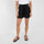 Textiel Dames Korte broeken / Bermuda's Oxbow Een short van viscose-linnen met een riem ORNELLA Zwart
