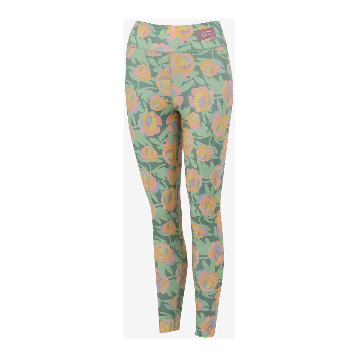 Textiel Dames Broeken / Pantalons Oxbow Bedrukte legging RASPOUTINE Groen
