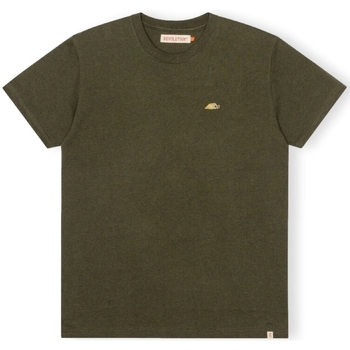 Textiel Heren T-shirts & Polo’s Revolution T-Shirt Regular 1342 TEN - Army/Melange Groen