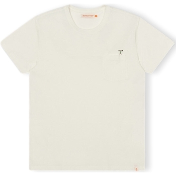 Textiel Heren T-shirts & Polo’s Revolution T-Shirt Regular 1341 WEI - Off-White Wit