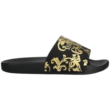 Schoenen Dames Leren slippers Versace 76VA3SQ3 Zwart