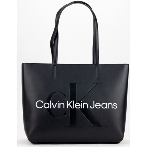 Tassen Dames Handtassen kort hengsel Calvin Klein Jeans 33990 NEGRO