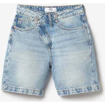 Textiel Meisjes Korte broeken / Bermuda's Le Temps des Cerises Bermuda short van jeans CASA Blauw