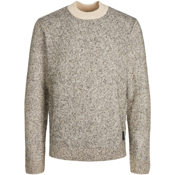 Textiel Heren Sweaters / Sweatshirts Jack & Jones Space Knit Mock Neck Beige