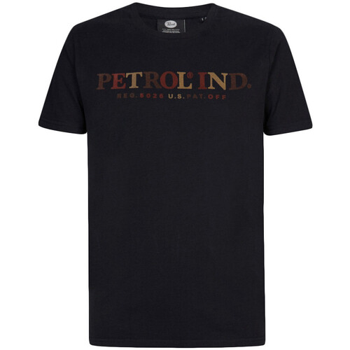 Textiel Heren T-shirts & Polo’s Petrol Industries  Zwart