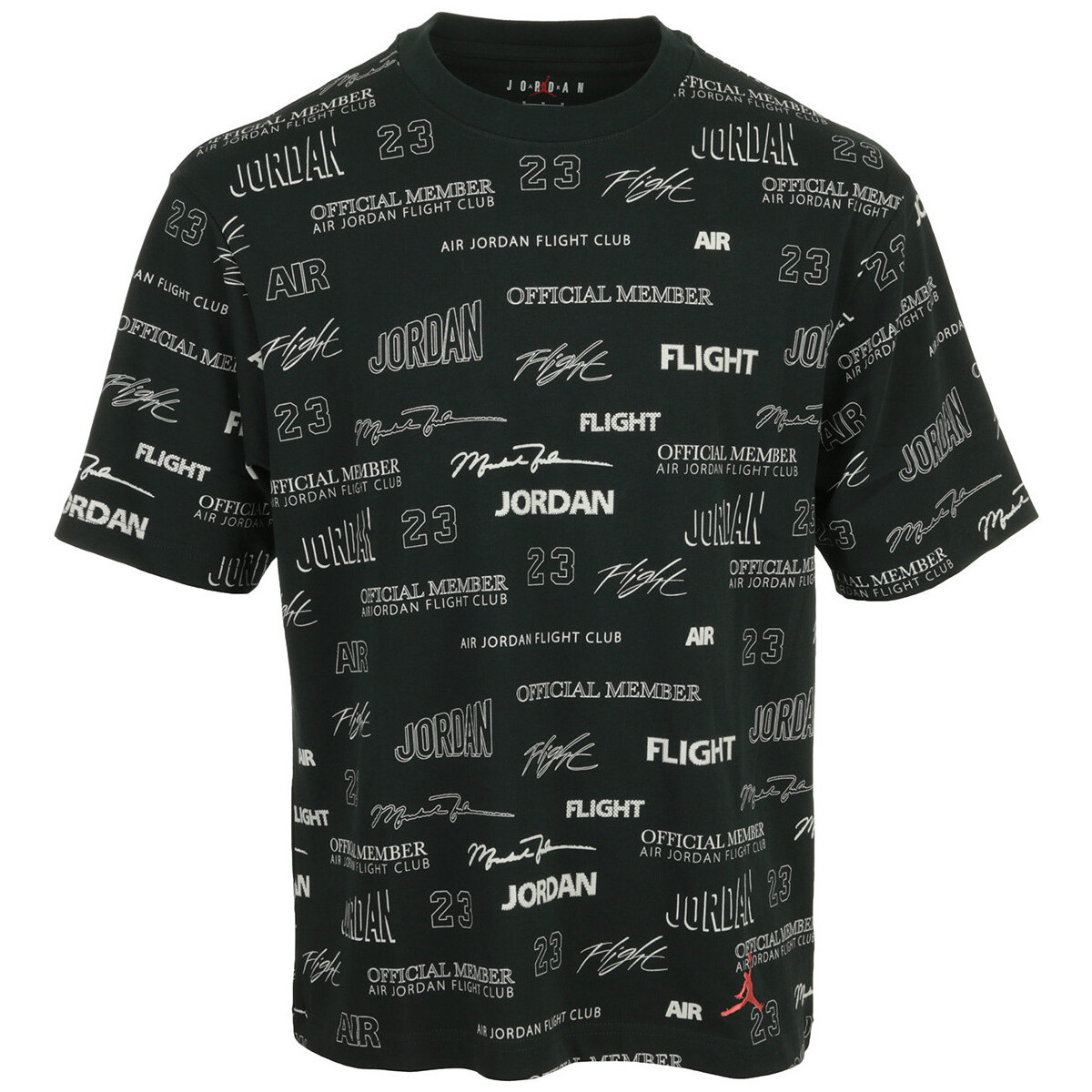Textiel Heren T-shirts korte mouwen Nike M J Flt Stmt 85 Ss Crew Zwart